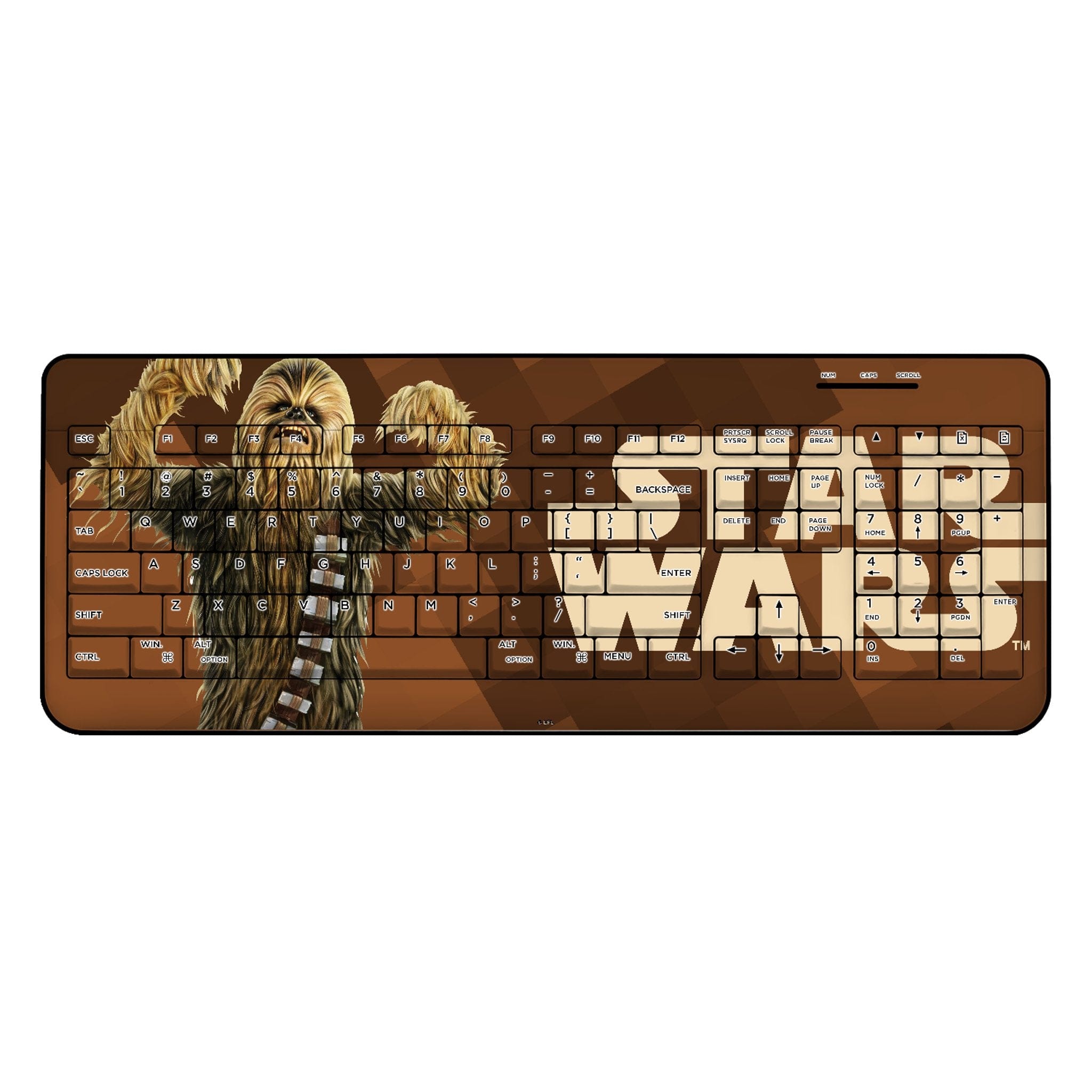 Keyscaper - Star Wars: A New Hope Color Block Wireless USB Keyboard - Chewbacca