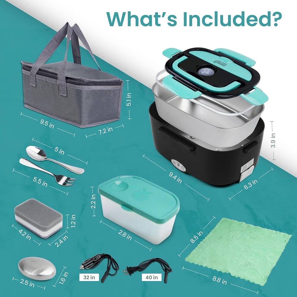 What's Included?

- 9.5 in x 5 in x 7.2 in
- 5.1 in
- 3.9 in
- 5.5 in
- 1.2 in
- 4.2 in
- 2.4 in
- 2.2 in
- 2.8 in
- 9.4 in
- 8.5 in
- 6.3 in
- 2.5 in
- 1.6 in
- 32 in
- 40 in
- 8.8 in