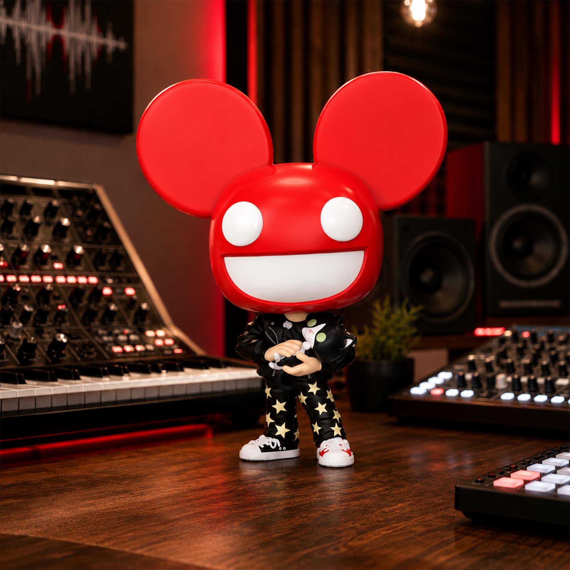 Alt View 10. Funko - Deadmau5 Funko POP Rocks | Deadmau5 With Cat - Red.