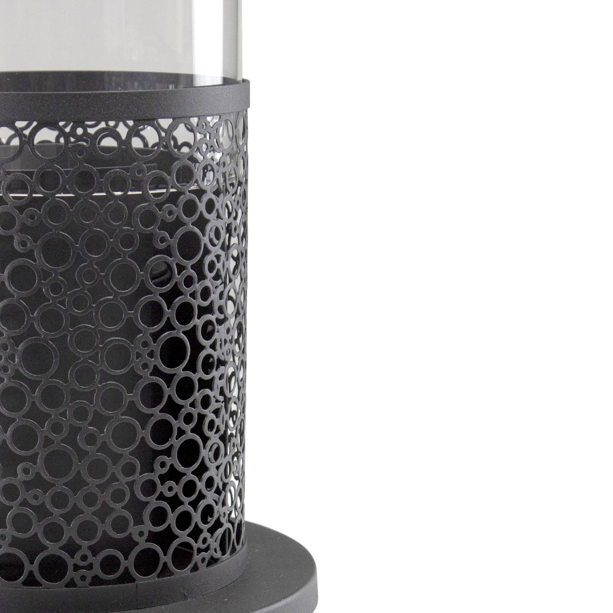 Alt View 3. Northlight - Bio Ethanol Round Portable Fireplace Decorative Base - 19.75" - Black - Black.