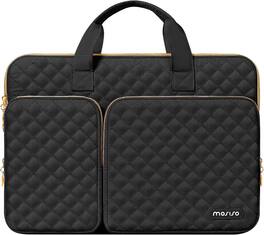 mosiso - 360 Protective Laptop Sleeve 15-16 Inch Laptop Case with Handle for MacBook Pro 16 M5 M4 M3 M2 M1 HP Acer Dell Lenovo - Black