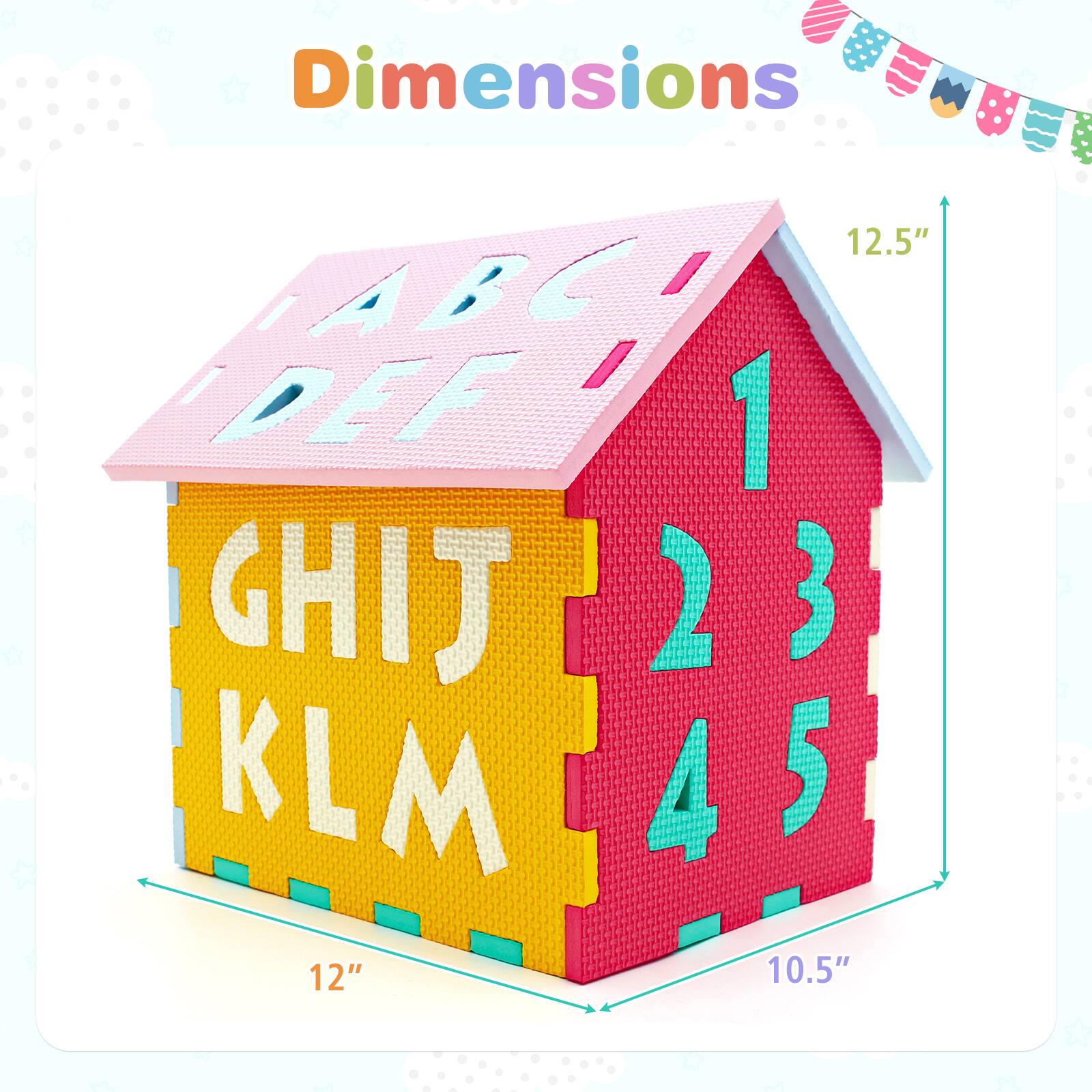 Dimensions  
12.5" x 12" x 10.5"  
ABCD  
EFGH  
IJKL  
MNOP
