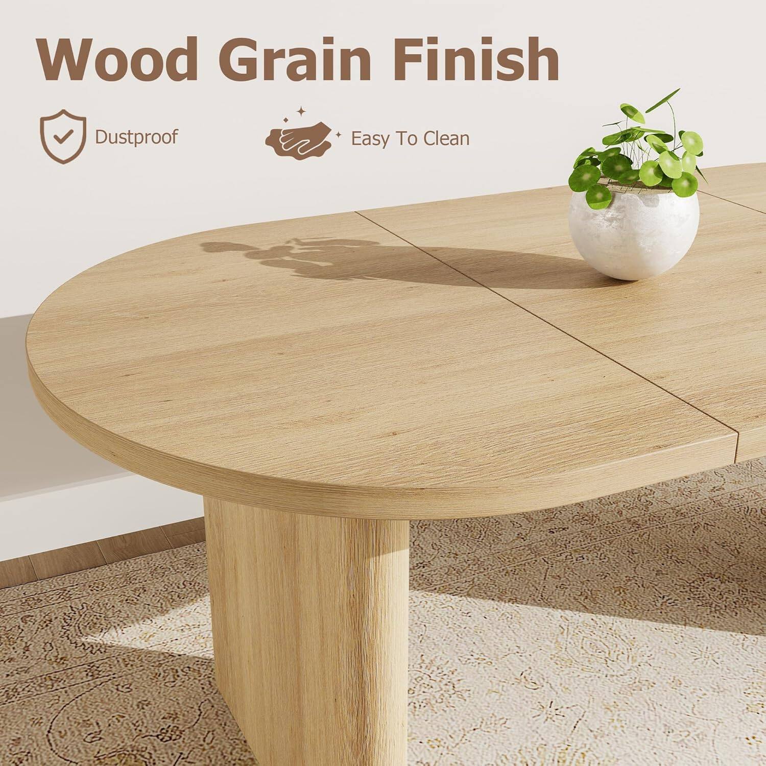 Wood Grain Finish

- Dustproof
- Easy To Clean