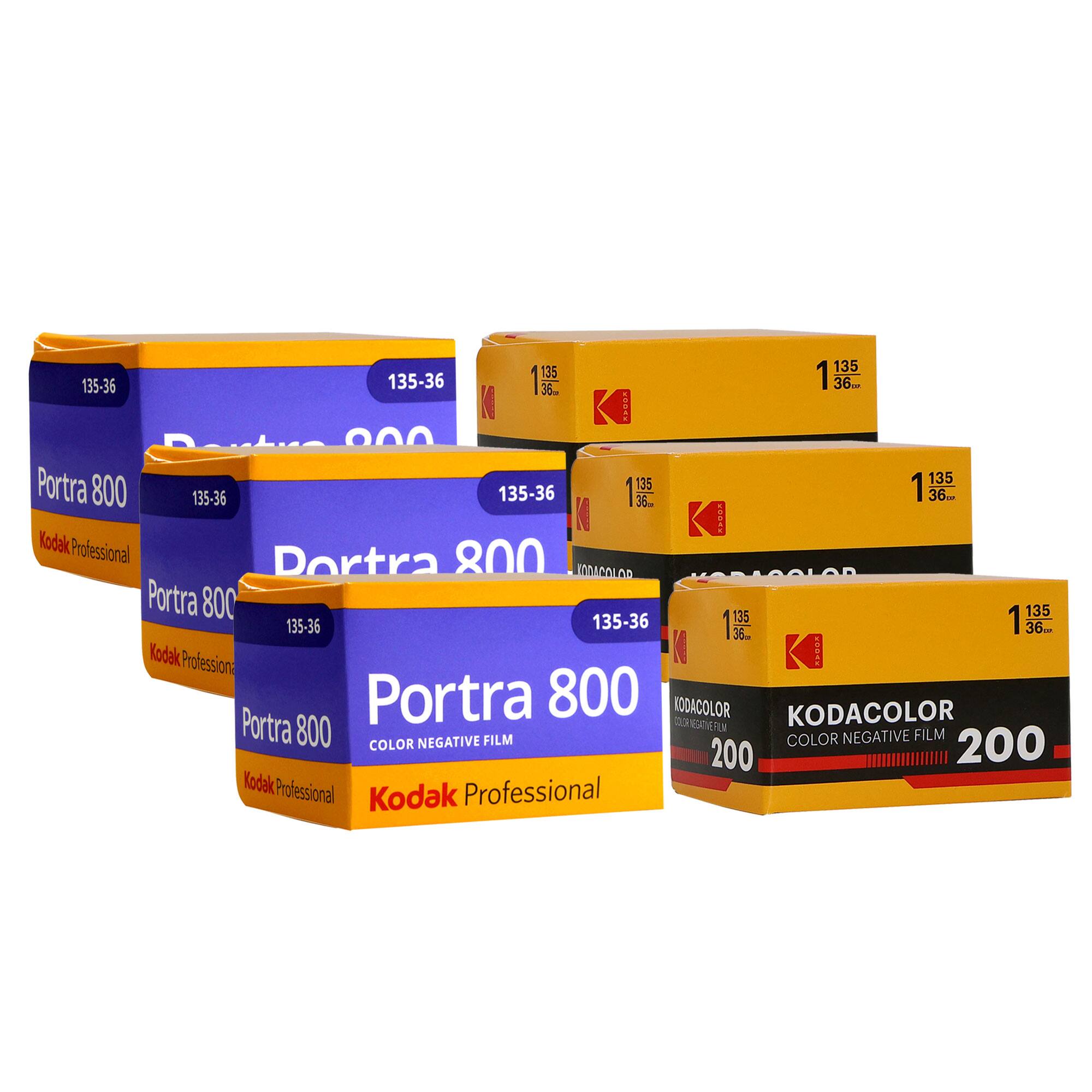 3x Kodak Professional Portra 800 and Kodacolor 200 Color Negative Film (36 Exp) price history on PriceWatchPro