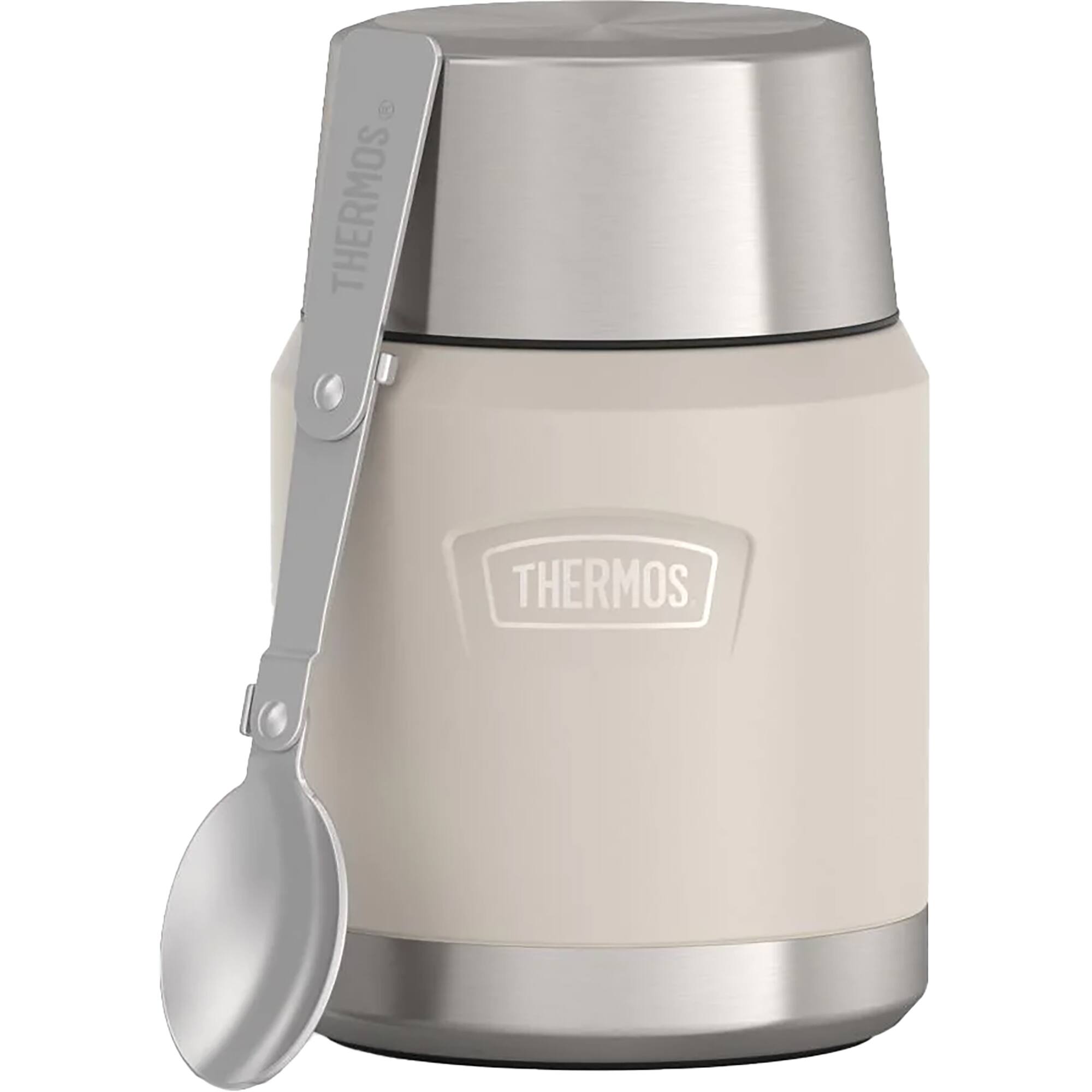 Thermos - 16 oz. Icon Stainless Steel Food Jar w/ Spoon - Sandstone