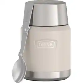 Thermos - 16 oz. Icon Stainless Steel Food Jar w/ Spoon - Sandstone
