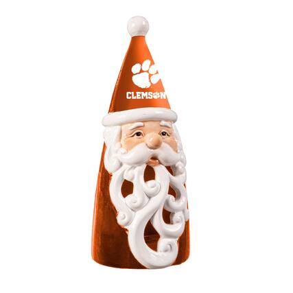 Front. Evergreen Enterprises - Clemson Tigers 8" LED Santa Statue - Orange.