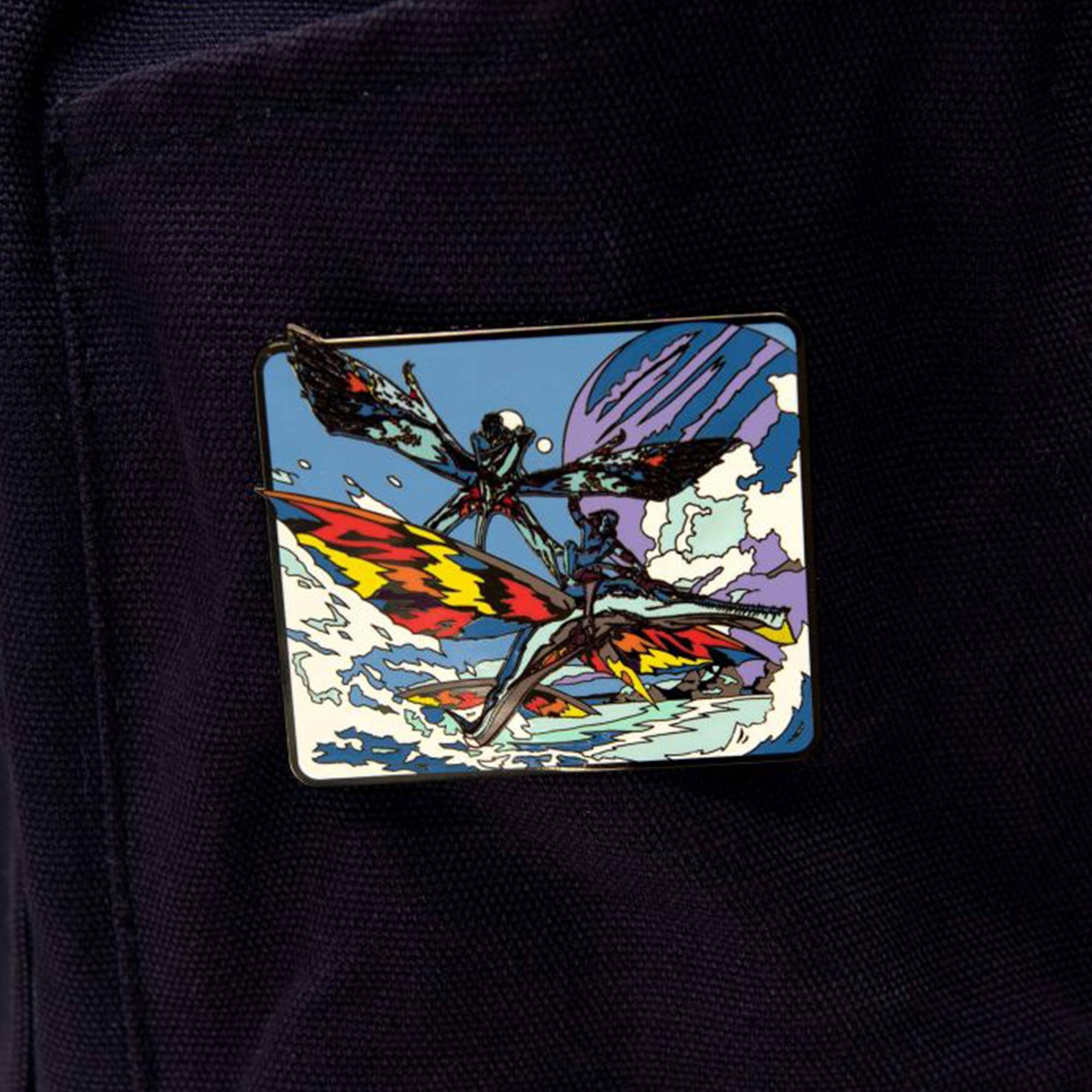 Alt View 5. SalesOne LLC - Avatar 2: The Way of Water Skimwings Hard Enamel Pin - Blue.