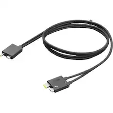 Front. Lenovo - Lenovo Thunderbolt 4 WorkStation Dock Split Cable 0.7m - 2.30 ft Thunderbolt 4 Data Transfer/Power Cable for.