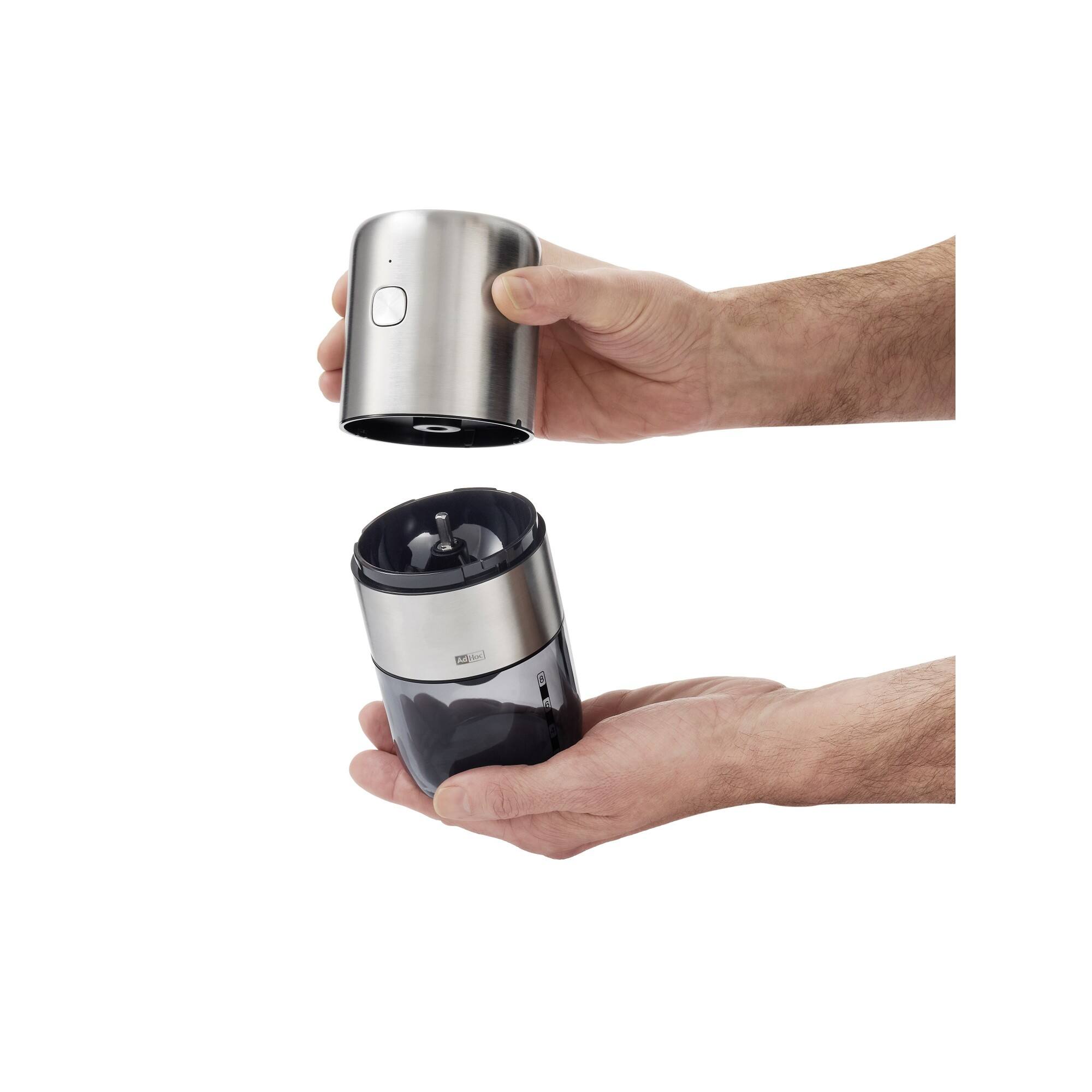 Alt View 3. Ad Hoc - Electric Coffee Grinder - Clear.