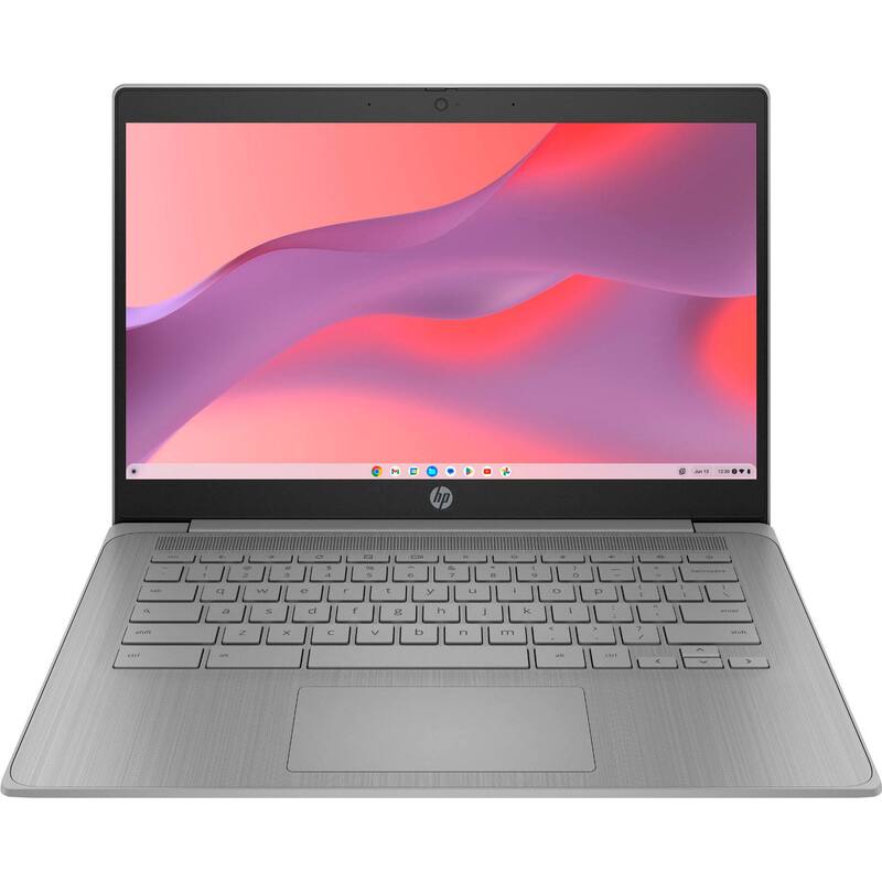 Alt View 2. HP - 14" Chromebook - Intel Celeron N4500 2021 - 4GB Memory - 224GB Storage - Modern Grey.