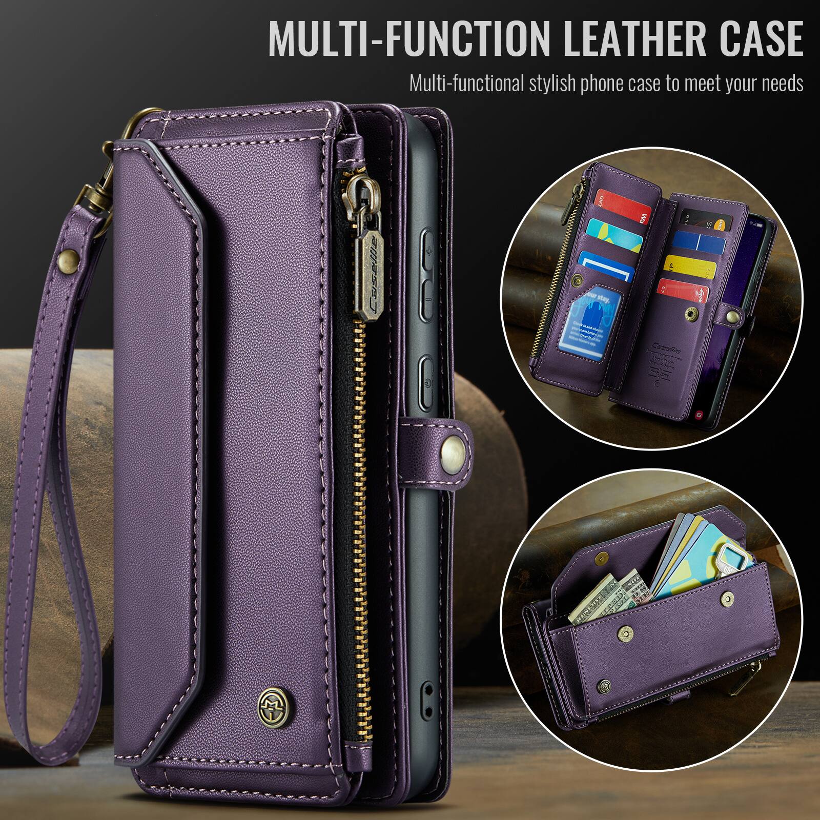 MULTI-FUNCTION LEATHER CASE  
Multi-functional stylish phone case to meet your needs