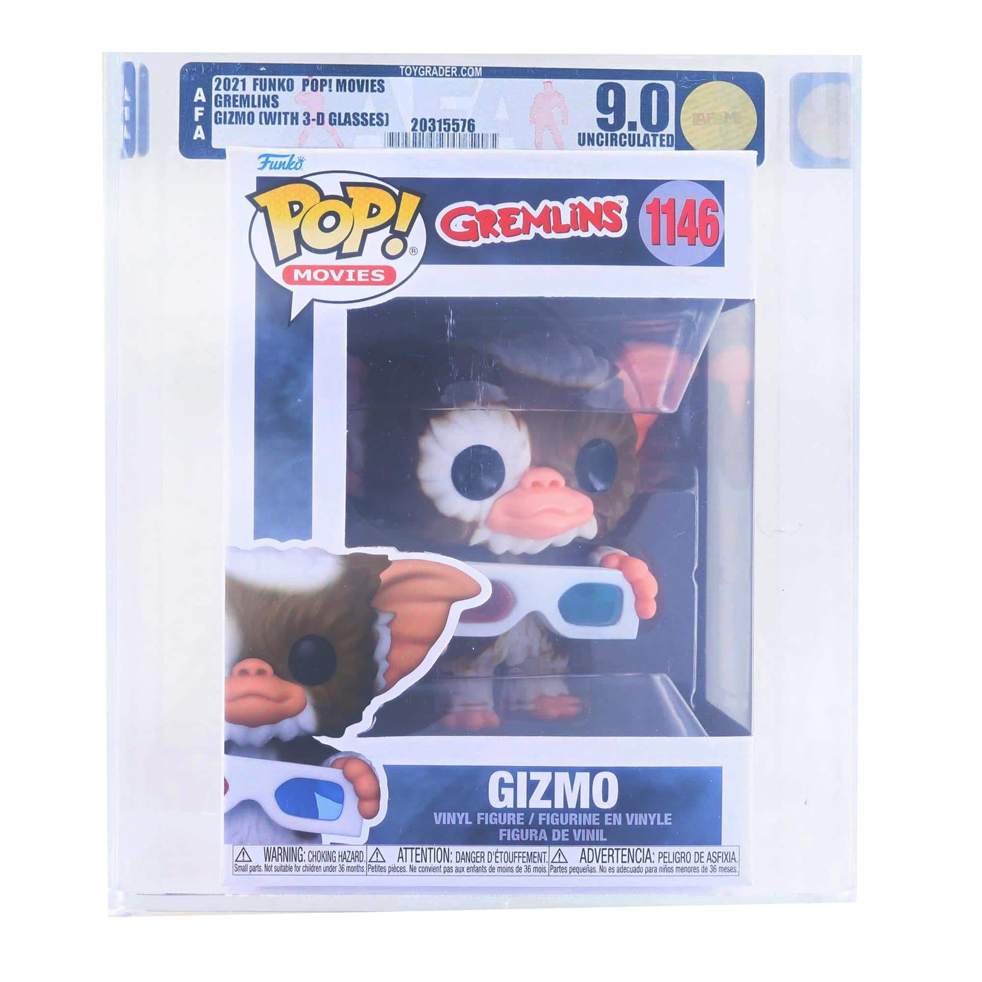 Gremlins Funko POP | Gizmo w/ 3D Glasses | Rated AFA 9.0 price history on PriceWatchPro