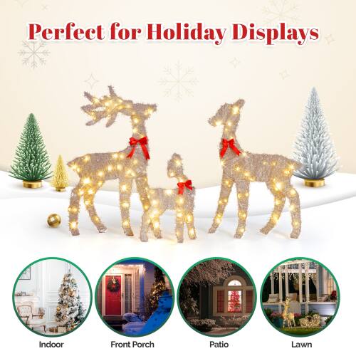 Perfect for Holiday Displays

Indoor  
Front Porch  
Patio  
Lawn