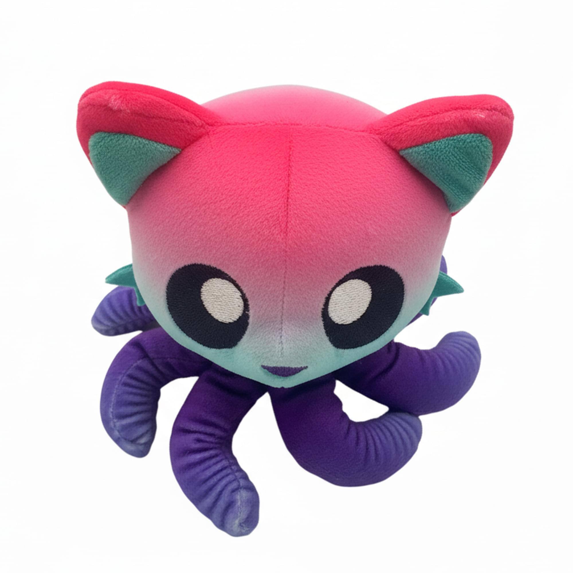 Alt View 10. Tentacle Kitty - Tentacle Kitty Atomic Vibration 6 Inch Little One Plush - Multi-Colored.