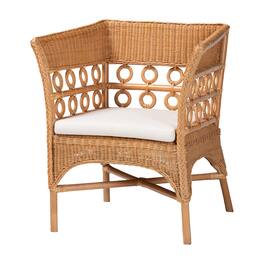 bali & pari - Oxford Bohemian Rattan Arm Chair - Light Honey