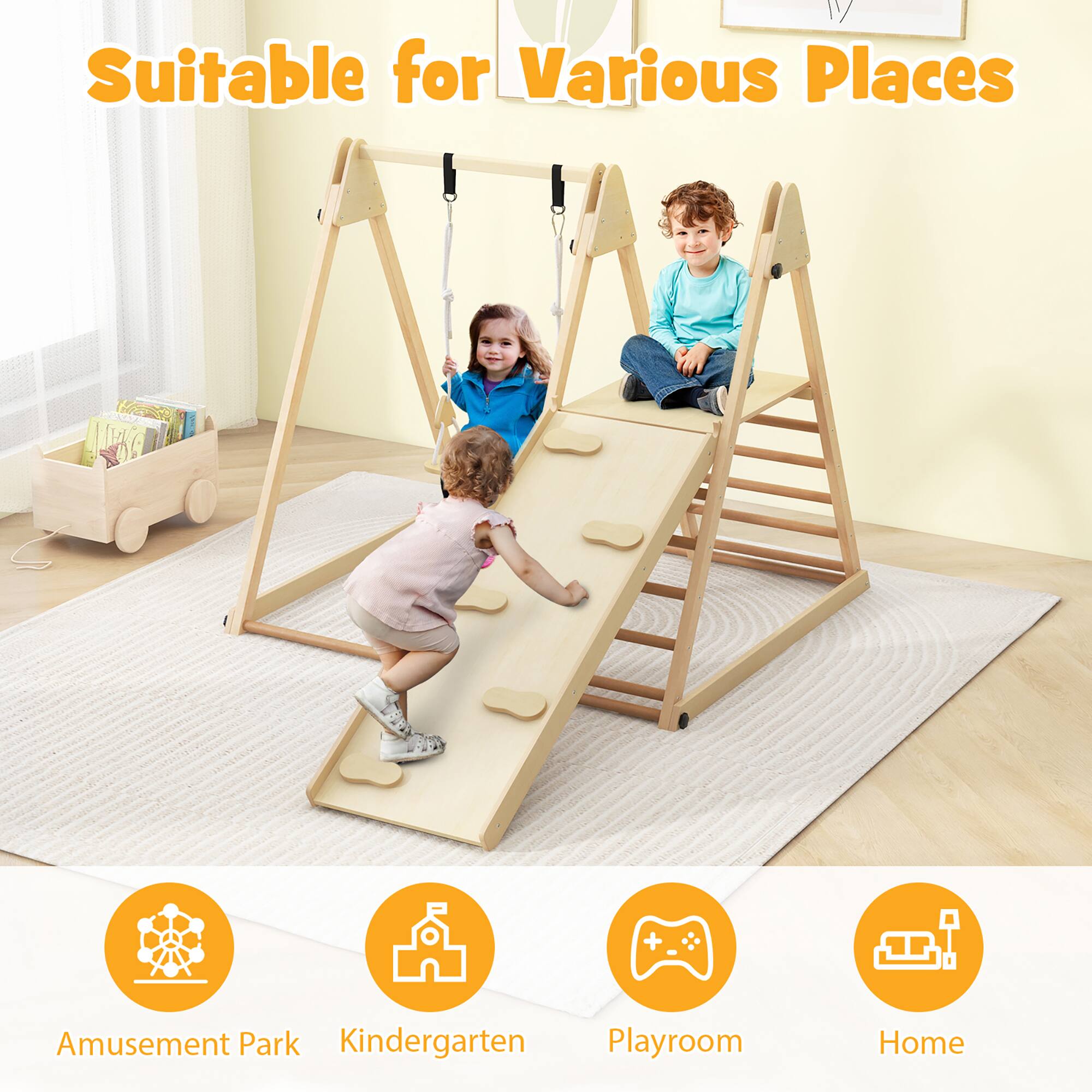Suitable for Various Places

Amusement Park  
Kindergarten  
Playroom  
Home