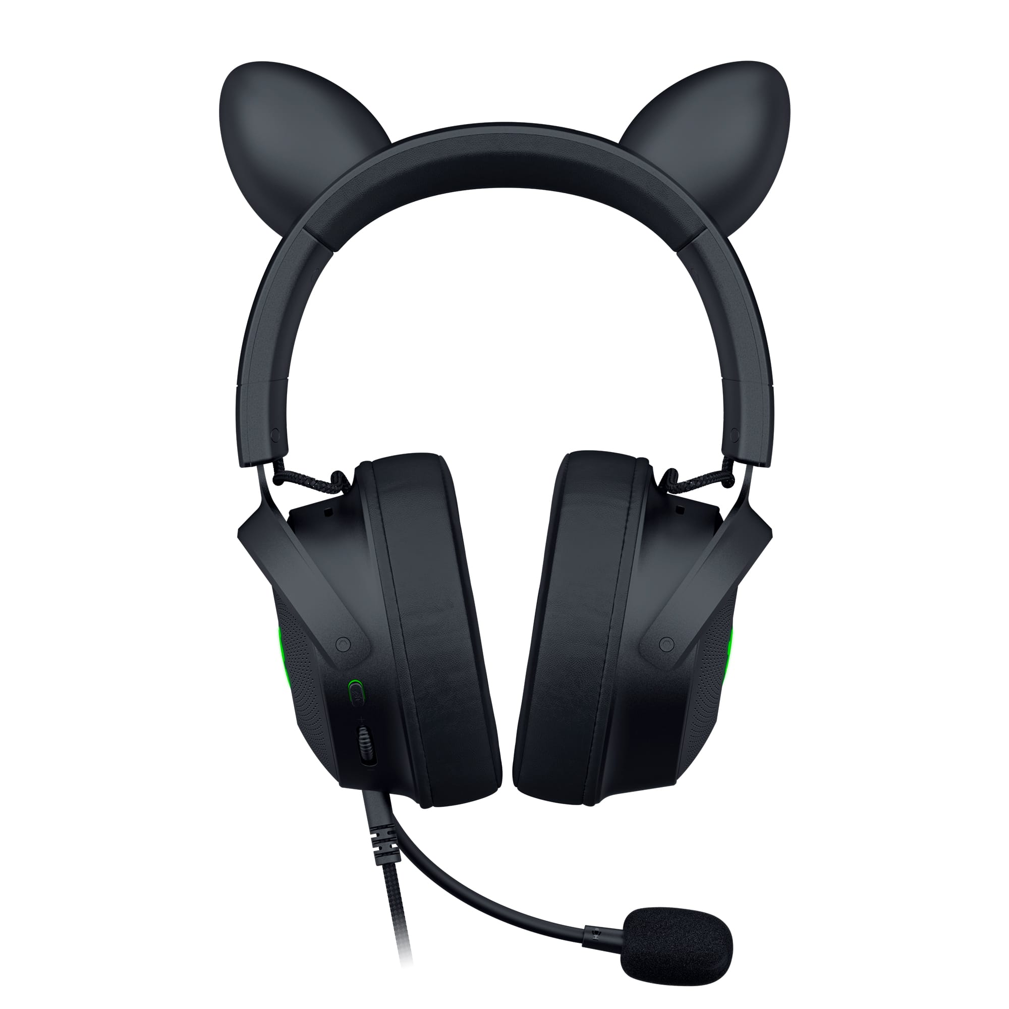 Alt View 23. Razer - Kraken Kitty V2 Pro Wired Over-the-Ear Gaming Headset for PC, Mac, Playstation - Black.