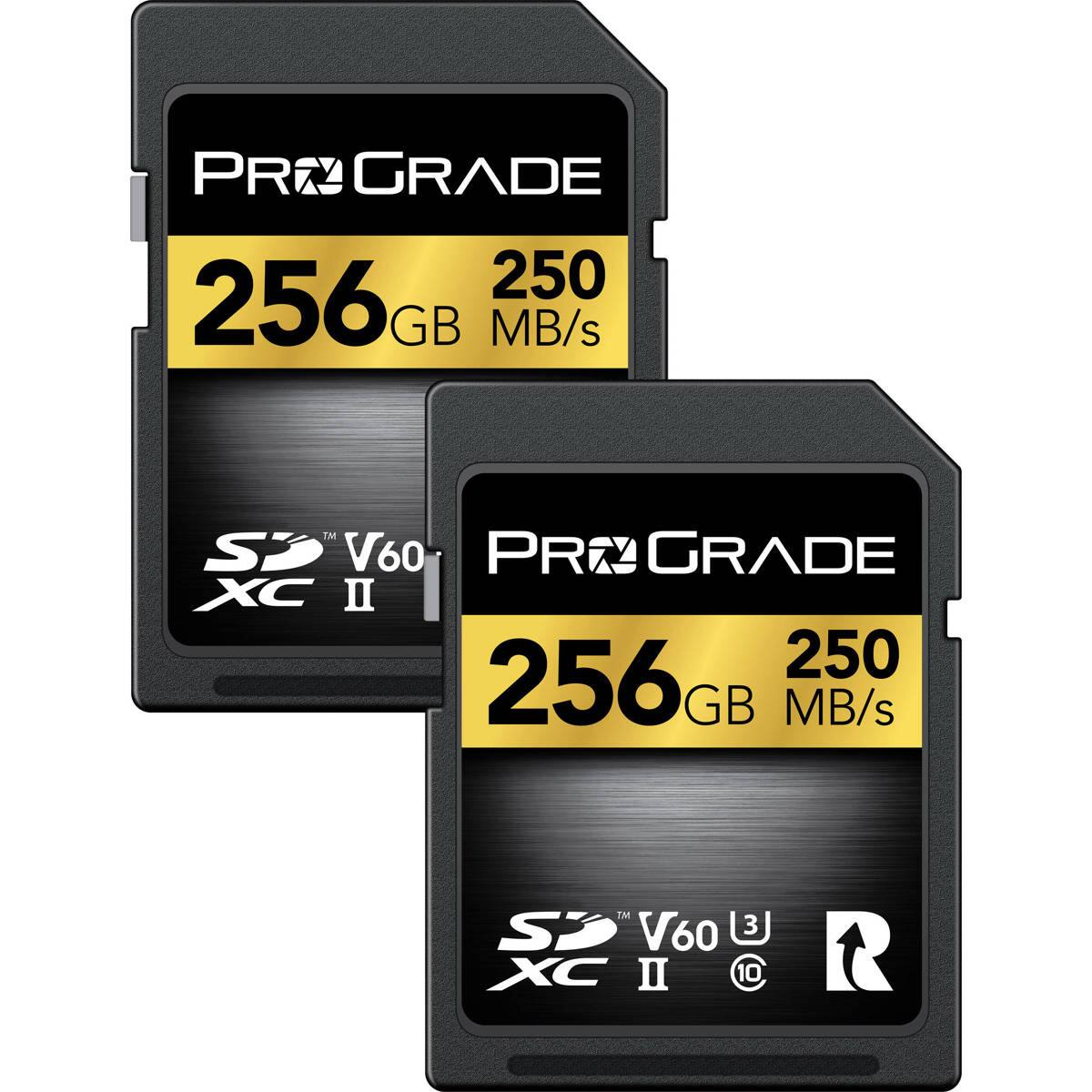 PR GRADE 250 256 GB MB/s  
TM SZ V60 PROGRADE XC II 250 256 GB MB/s  
TM S V60 3 XC II (U)
