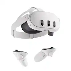 Front. Meta - Meta Quest 3 512GB — Get Batman: Arkham Shadow and a 3-Month Trial of Meta Horizon+ Included — All-In-One Headset - White.