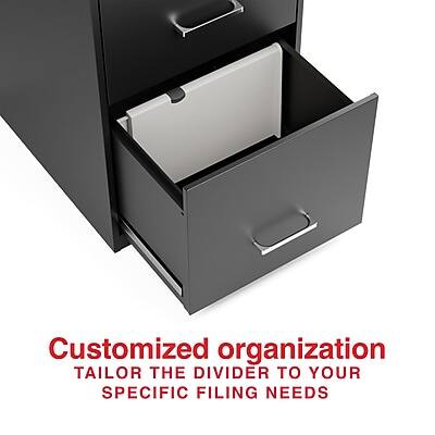 Customized organization  
TAILOR THE DIVIDER TO YOUR SPECIFIC FILING NEEDS