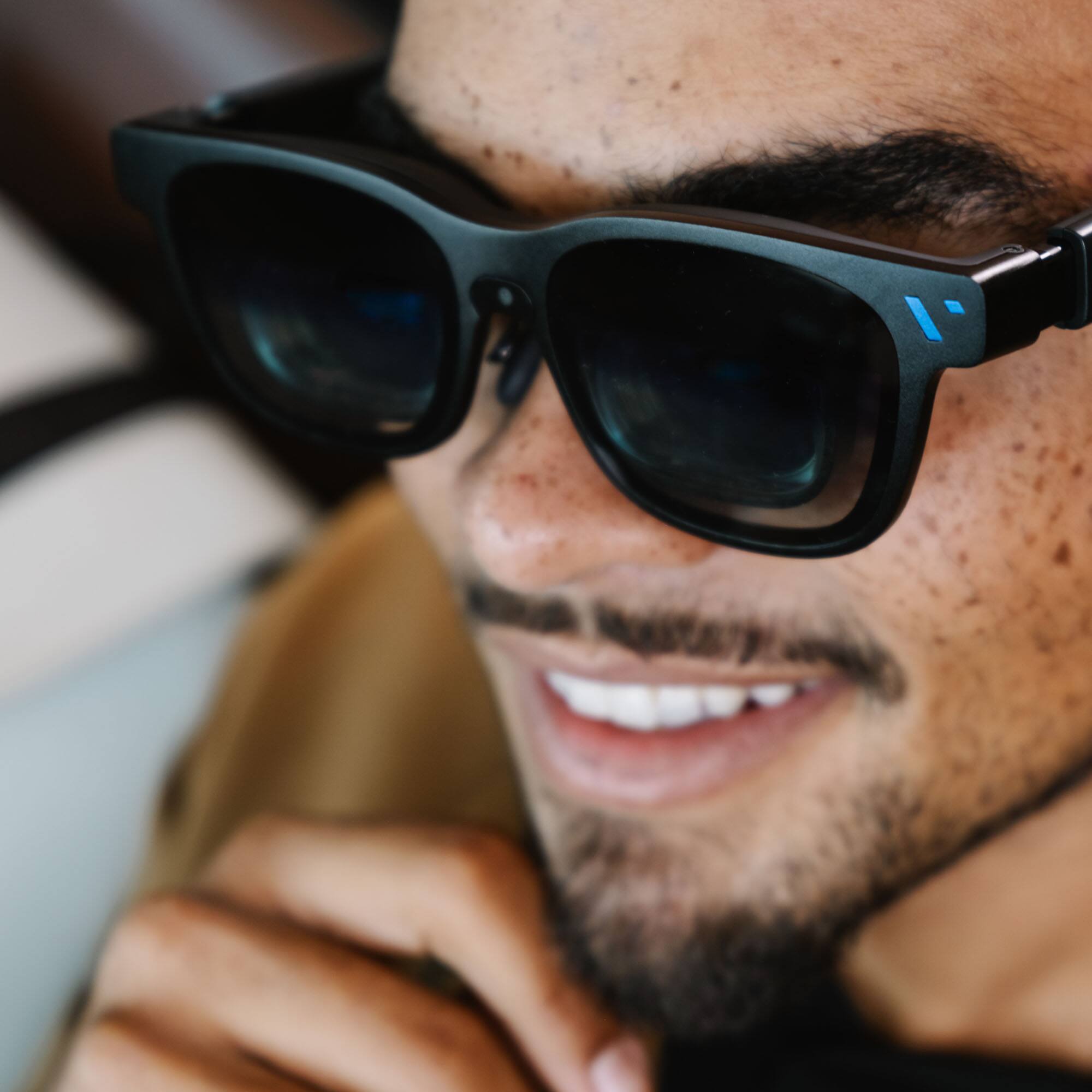 Alt View 19. VITURE - Beast XR/AR Glasses: Biggest & Brightest, 58° 1200p Built-in 3DoF, 9-Level Dimming, HARMAN Audio, Regular - Black.