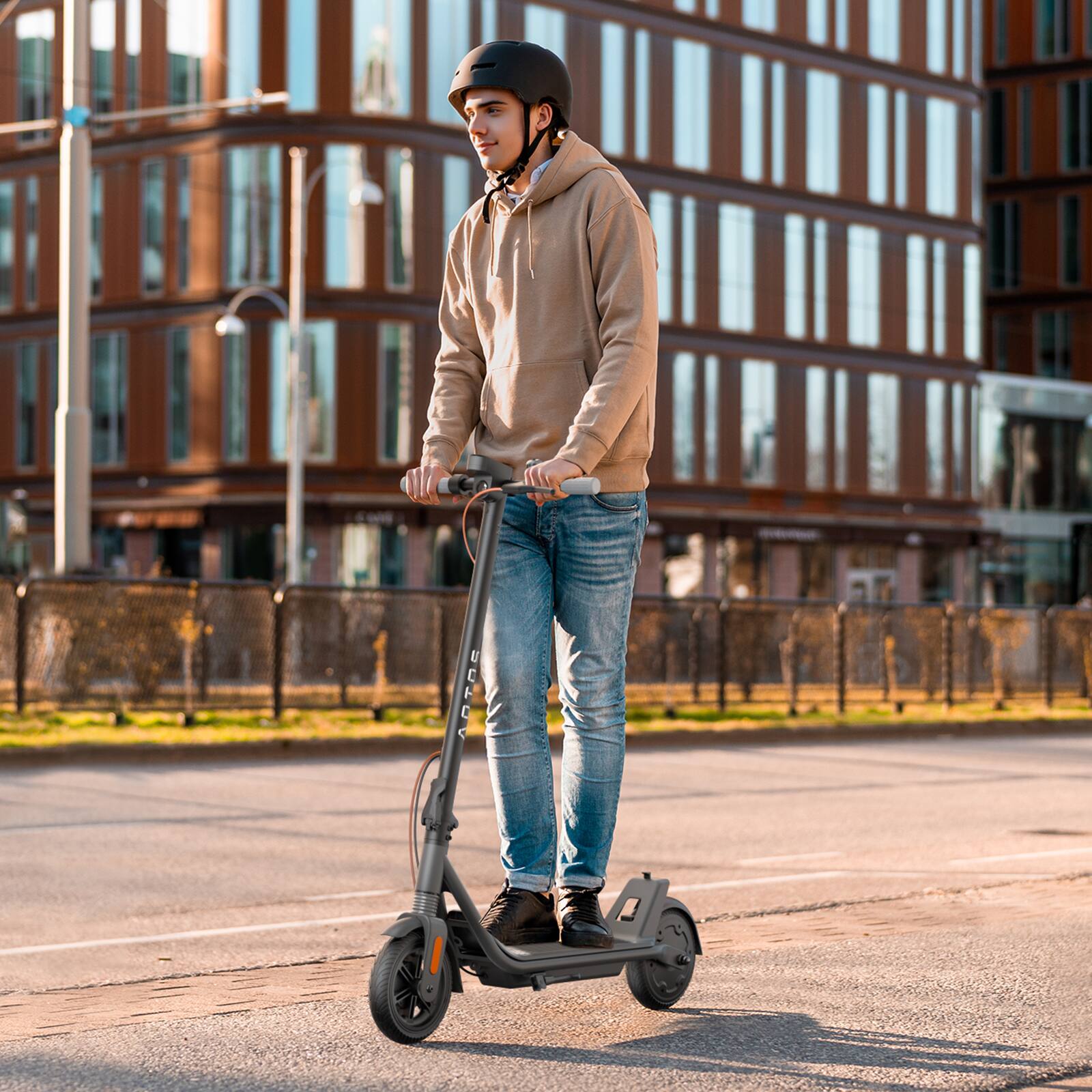 Alt View 3. Aotos - AOTOS Electric Scooter A1A Black - Black.