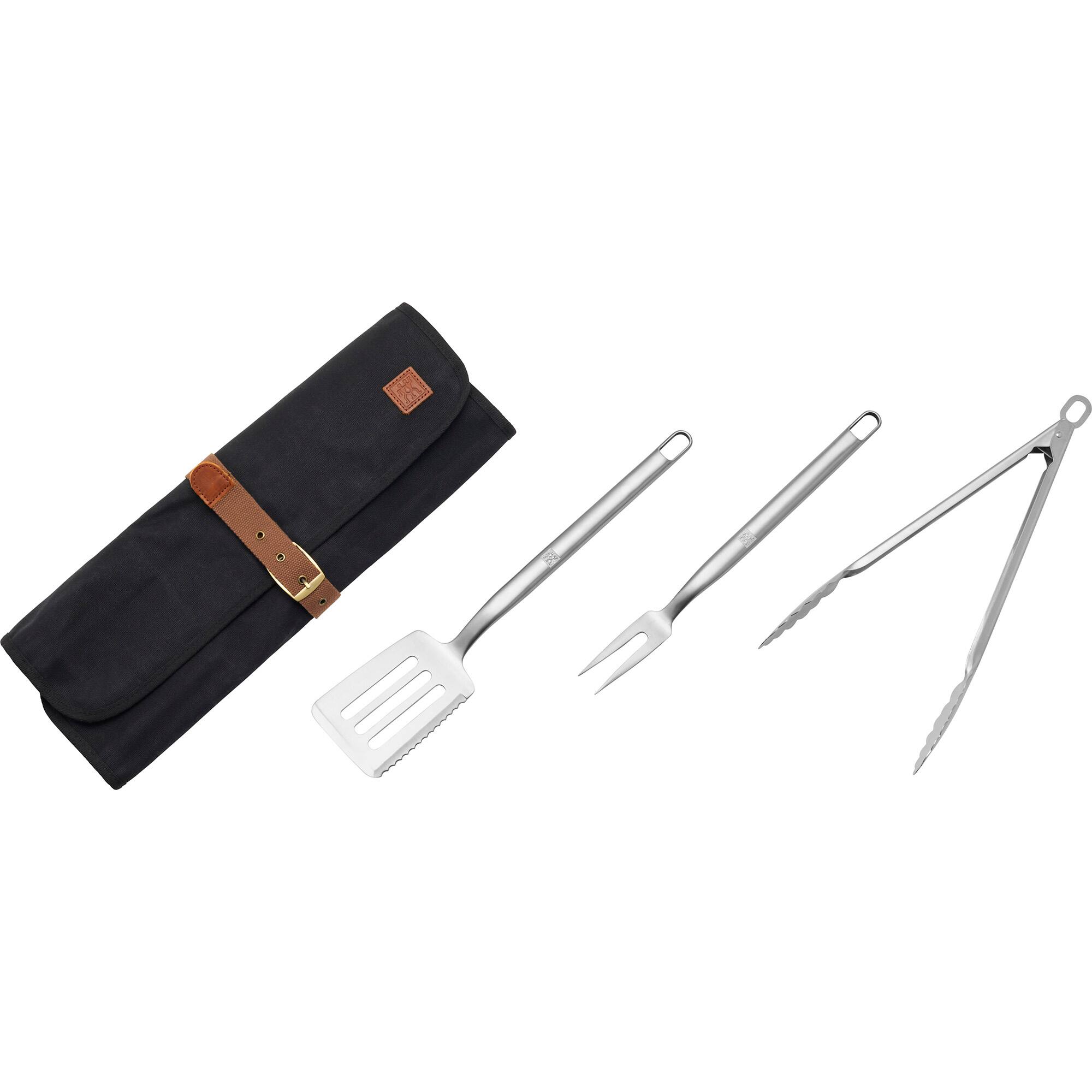 Alt View 2. ZWILLING - ZWILLING BBQ+ 4-pc Grill Tool Set - Black.