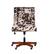 Alt View 14. Linon Home Décor - Donora Cow Print Microfiber Fabric Adjustable Office Chair With Wood Base - Brown and White.