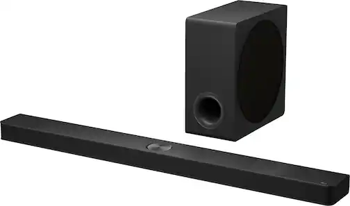 LG - 5.1.3-Channel S90TY Soundbar with Wireless Subwoofer, Dolby Atmos, WOW Orchestra - Black