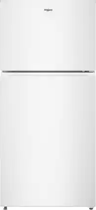 Whirlpool - 19.3 Cu. Ft. Wide Top Freezer Refrigerator with Total Coverage Cooling - White
