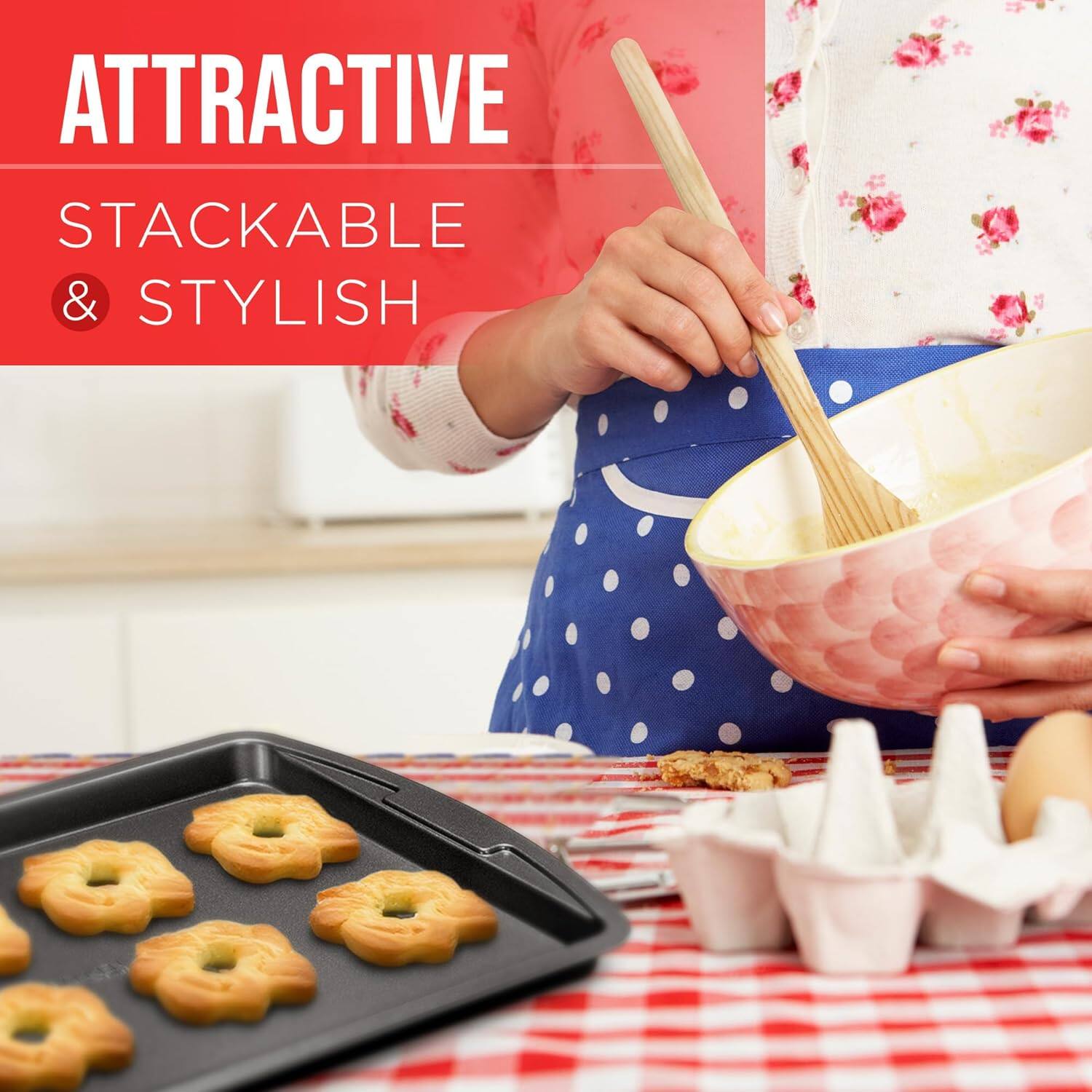 Attractive, stackable & stylish.