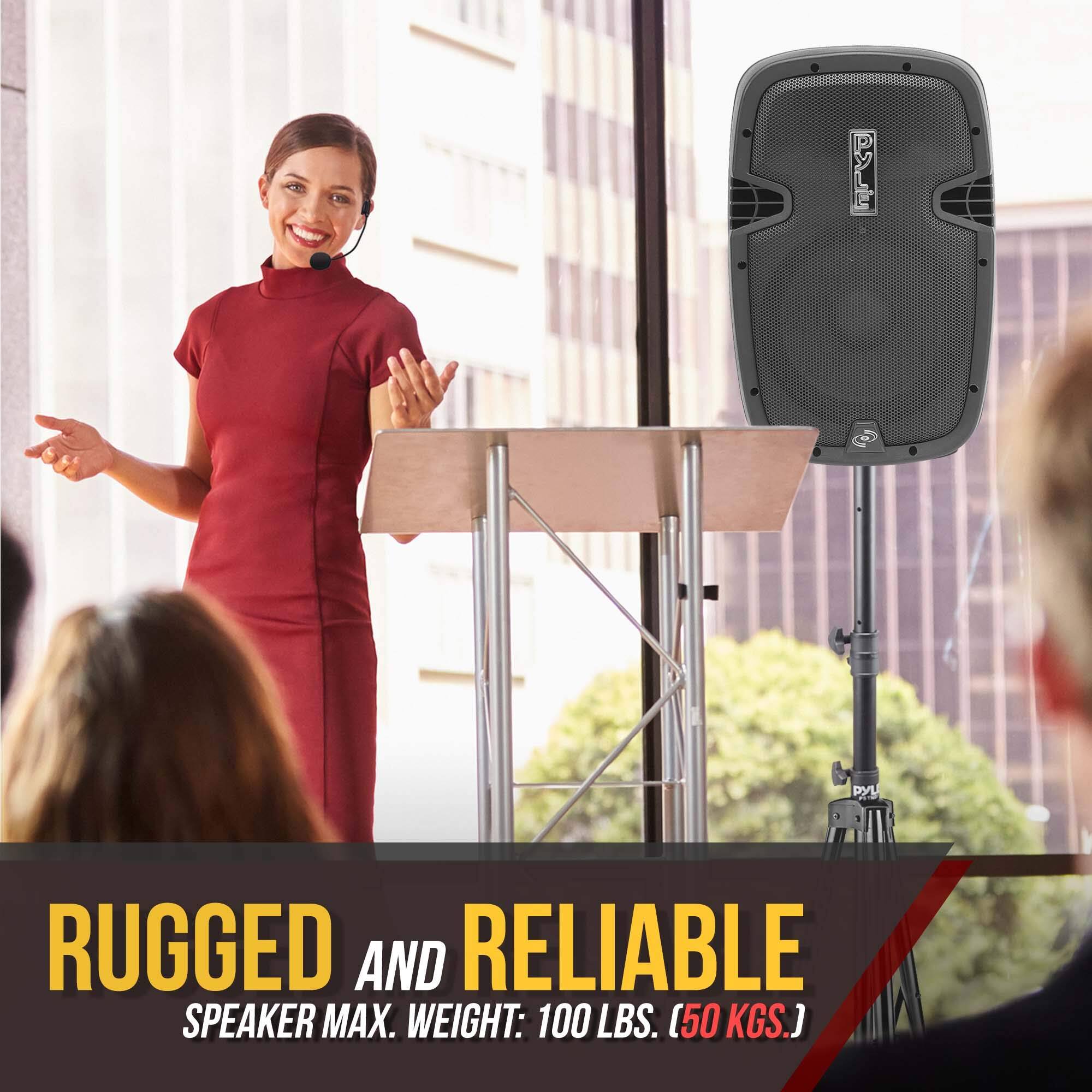 RUGGED AND RELIABLE SPEAKER  
MAX. WEIGHT: 100 LBS. (50 KGS.)