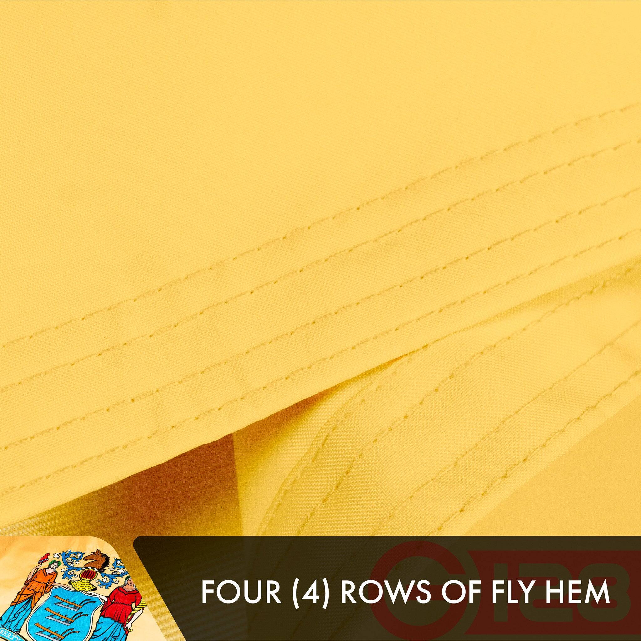 FOUR (4) ROWS OF FLY HEM