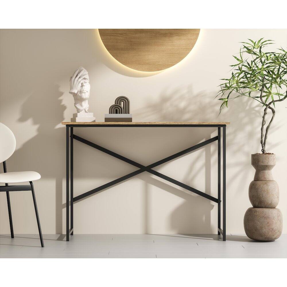 Alt View 4. Elegant Decor - 43 inch Console Table in Natural Driftwood - Natural Driftwood.