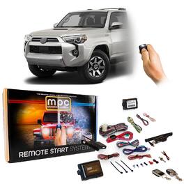MPC - Complete 2-Way LCD Remote Start Kit w/Keyless Entry For 1999-2002 Toyota 4Runner - Black