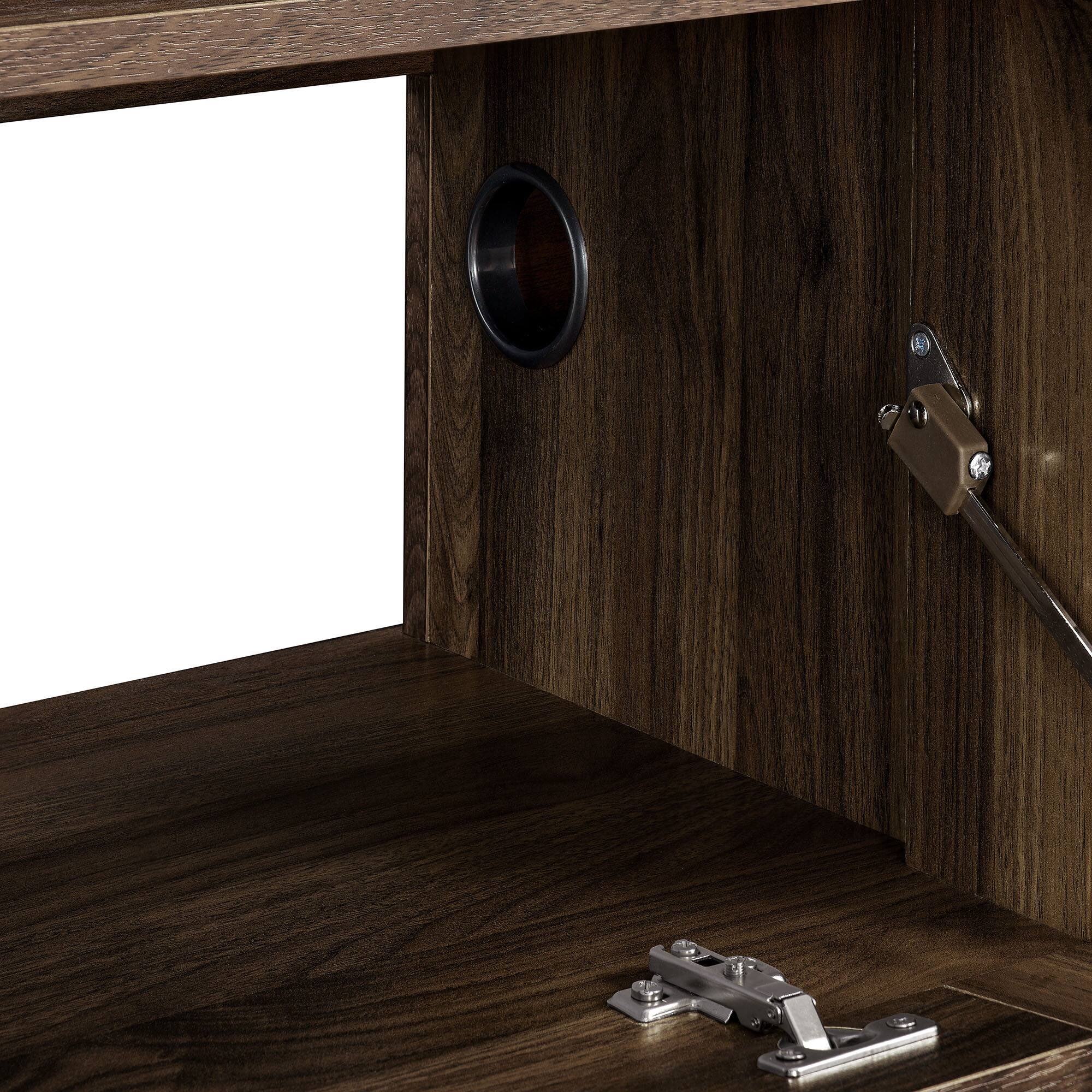 Alt View 5. Modway - Vaughn 64" Wall Mount TV Stand by Modway - Walnut.