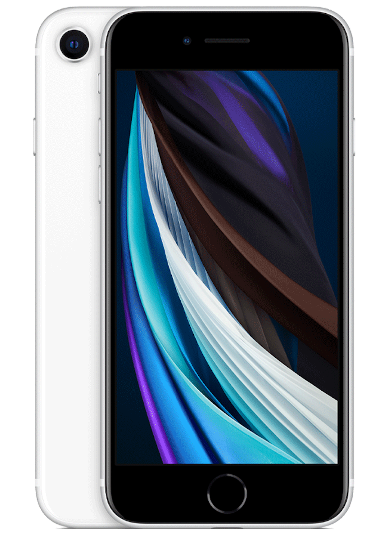 Front. Apple - Pre-Owned Good iPhone SE (2020) 128GB (Unlocked) - White.