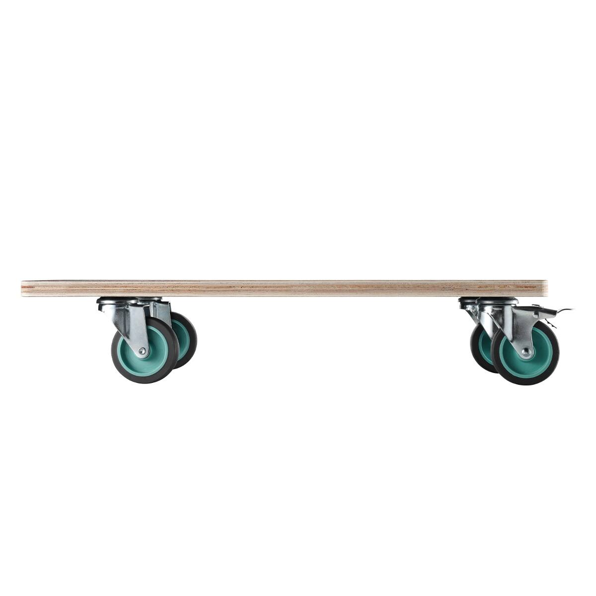 Back. Ropilly - Ropilly 551 lb Furniture Dolly with 4 TPR Silent Wheels, Plywood Platform Dolly with Brake Casters - Black.