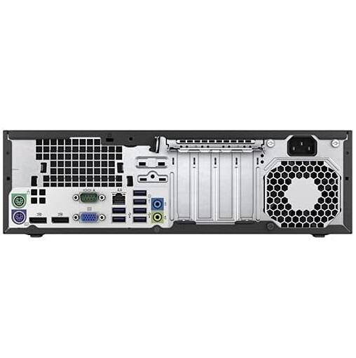 Back. HP - HP ProDesk 600 G2 SFF Desktop PC, Intel i5-6500 up to 3.6GHz, 16GB DDR4 RAM, 256GB SSD, WiFi, Keyboard&Mouse, Win11 Pro - Black.