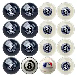 Imperial - San Diego Padres Billiard Ball Set - Multicolor