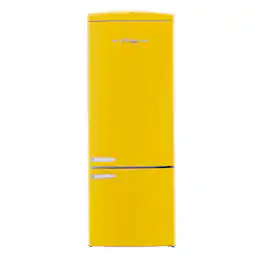 Unique Appliances - 28 in. Wide Classic Retro 16.7 cu.ft Bottom Freezer Counter Depth Refrigerator - Canary Yellow