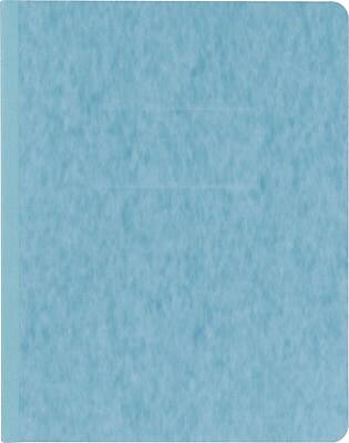 Front. Oxford - PressGuard Embossed Report Cover with Fastener, Letter Size - Light Blue.