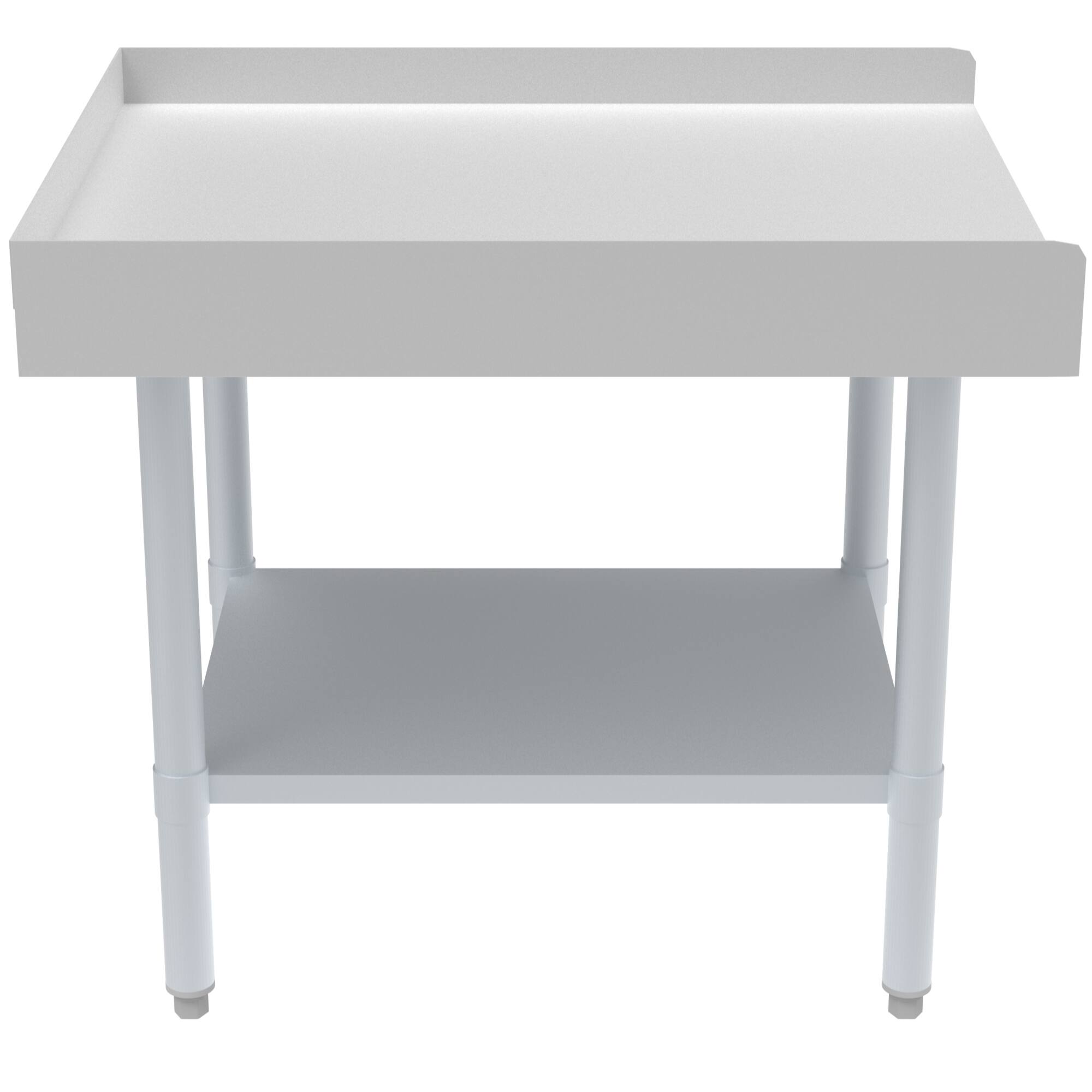 Alt View 1. Koolmore - 30" x 24" 16-Gauge Stainless Steel Equipment Stand with Galvanized Undershelf, EQT-163024. - Silver.