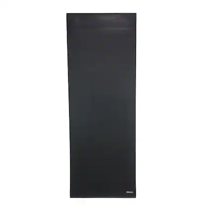 Front. Power Systems - 68" x 24" Premium Yoga Mat, 1/4" Thick Non Slip Lightweight Sticky Exercise Mat - Black.