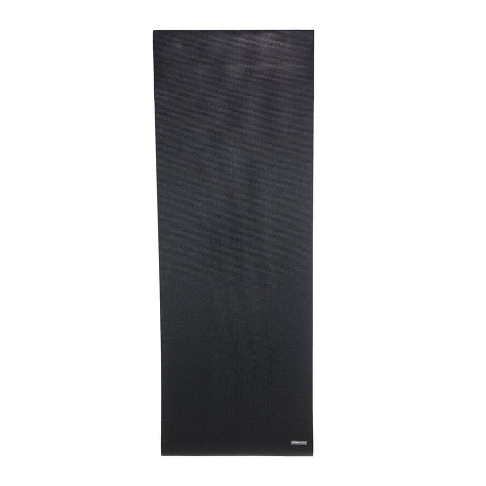 Front. Power Systems - 68" x 24" Premium Yoga Mat, 1/4" Thick Non Slip Lightweight Sticky Exercise Mat - Black.