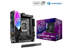 Wi-Fi 6E
LIGHTNING
RoHS UK FC
CH ck 7KO OC
MEMORY SHIELD
M.2 S.M
G!
PHANTOM GAMING
B860I LIGHTNING
WiFi
ASRock
PHANTOM GAMING
B860I LIGHTNING
THUNDERBOLT