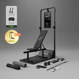 Speediance - Smart Home Gym, Gym Monster 2 Works Plus, Smart AI-Powered Multi-Functional Smith Machine for Home Workout - Black