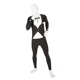 Loftus International - Tuxedo Adult Costume Morphsuit | X-Large - Multi-Colored