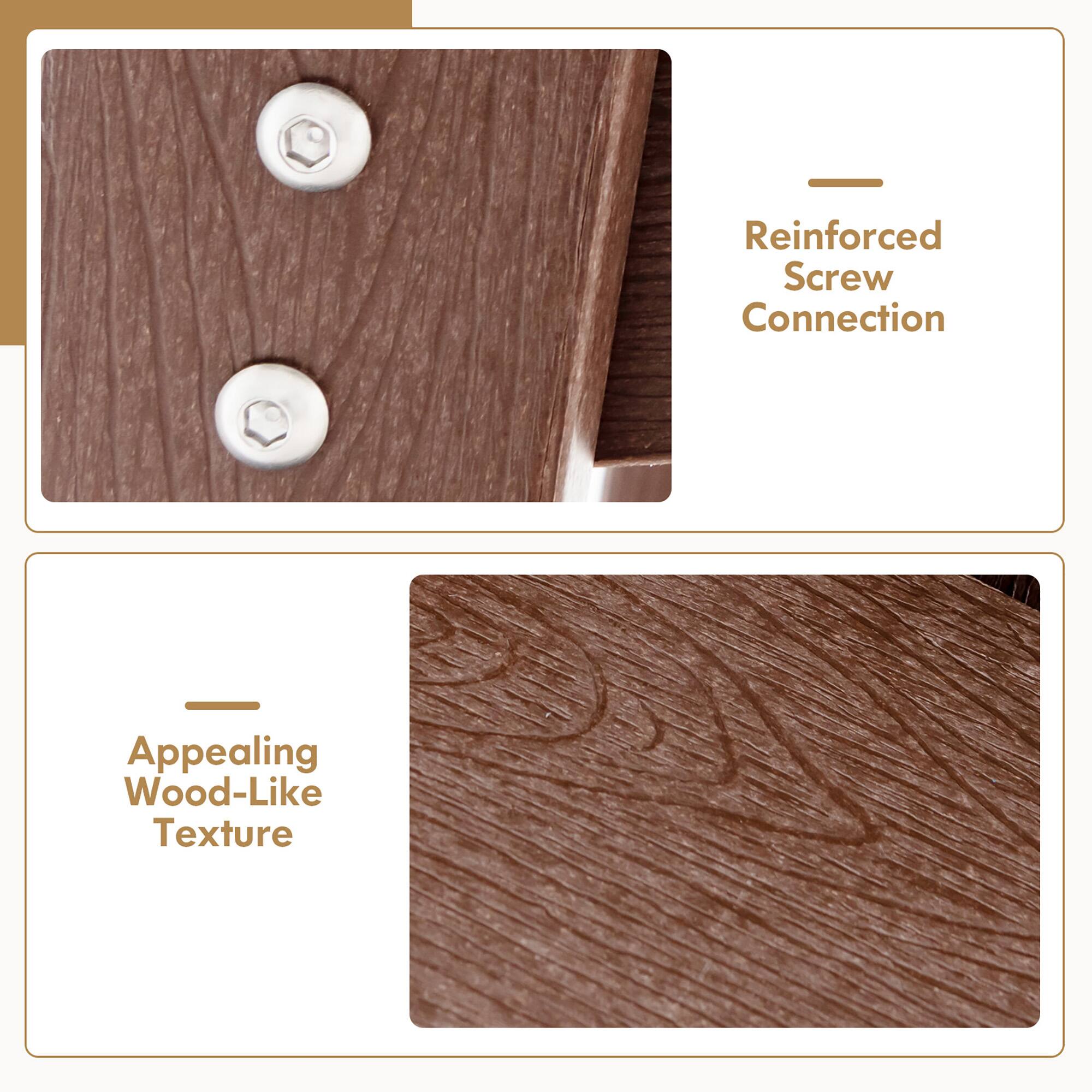 Reinforced Screw Connection

Appealing Wood-Like Texture